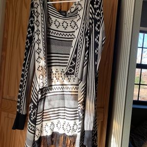 Black and white cardigan